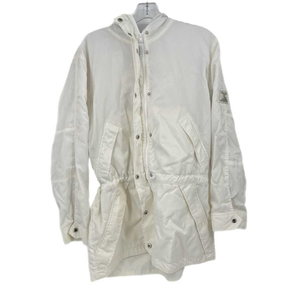 Lauren Ralph Lauren White Snow Jacket Mid-Length Zip Front | Womens M